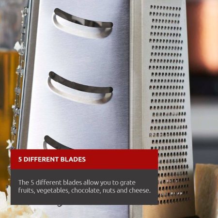 Lagostina 5-sided Stainless Steel Box Grater