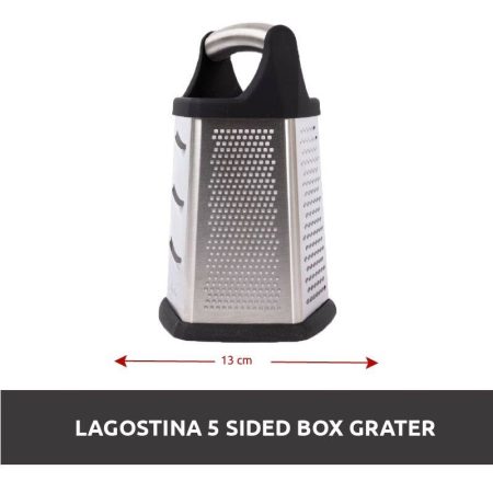 Lagostina 5-sided Stainless Steel Box Grater