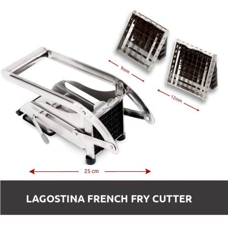 Lagostina Stainless Steel Potato and Vegetable Cutter, 10-in