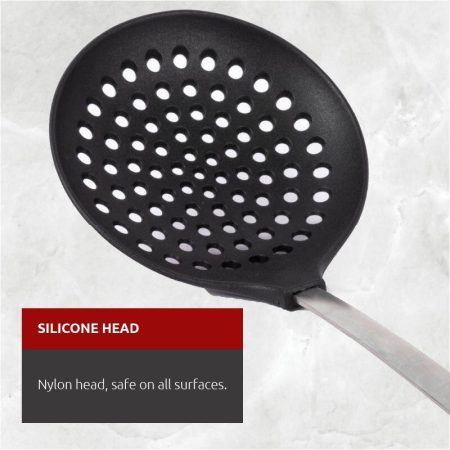 Lagostina Stainless Steel Skimmer with Nylon Head