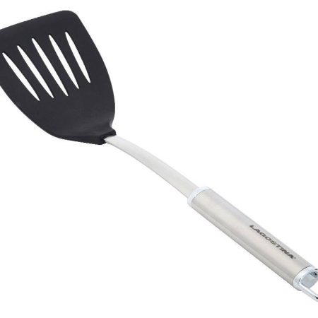 Lagostina Stainless Steel Slotted Turner with Nylon Head