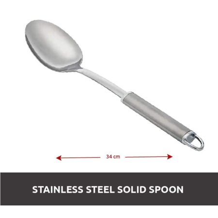 Lagostina Stainless Steel Solid Spoon 13.44-in