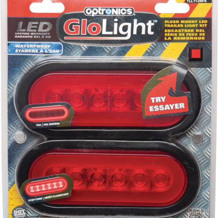 Optronics GloLight Waterproof LED Flush Mount Trailer Light Kit