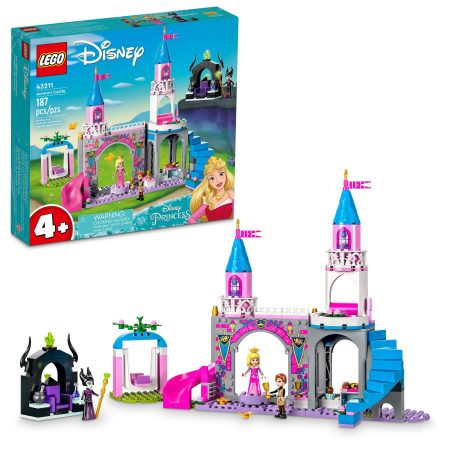 LEGO® Disney Aurora’s Castle Building Toy Set - 43211, 187-pcs, Ages 4+