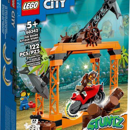 LEGO® 60342 City The Shark Attack Stunt Challenge Playset, Ages 5+