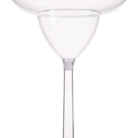 Plastic Stemmed Margarita Glass, Birthdays Parties, Anniversaries, Parties, Clear, 30-oz