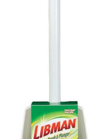 Libman Toilet Bowl Brush &  Steel Plunger Combo