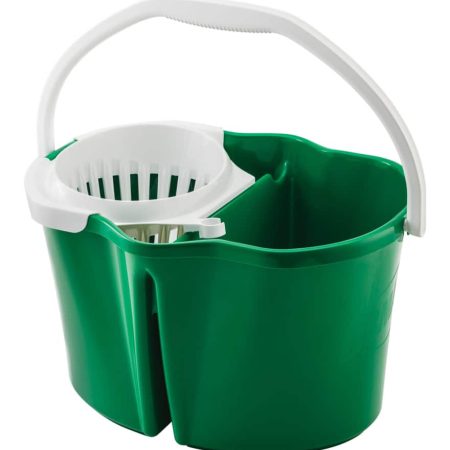 Libman Clean & Rinse Green Mop Bucket with Wringer, 15L