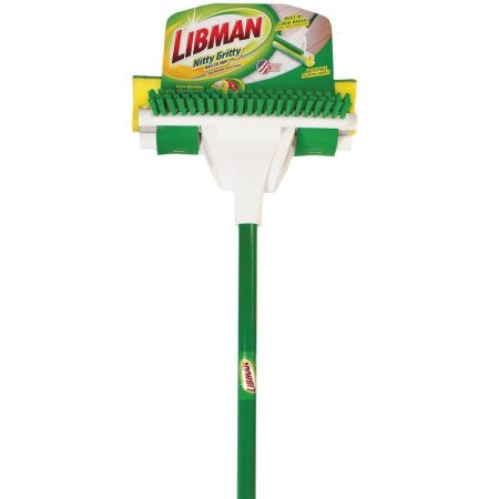 Libman Nitty Gritty Reusable Wringer Roller Mop with Scrub Brush