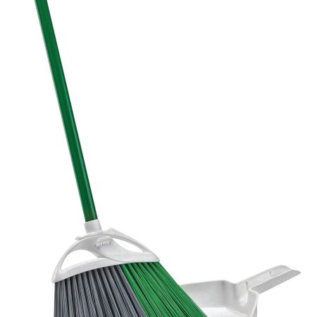 Libman Precision Indoor / Outdoor Angle Broom with Dustpan