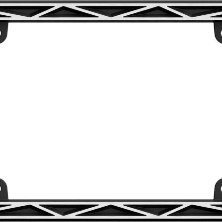 Cruiser Geometric License Plate Frame, Black