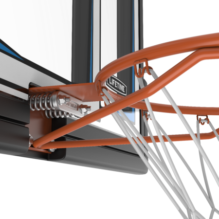 Lifetime Wall/Roof-Mount Outdoor Basketball Backboard, Hoop & Net System, 50-in