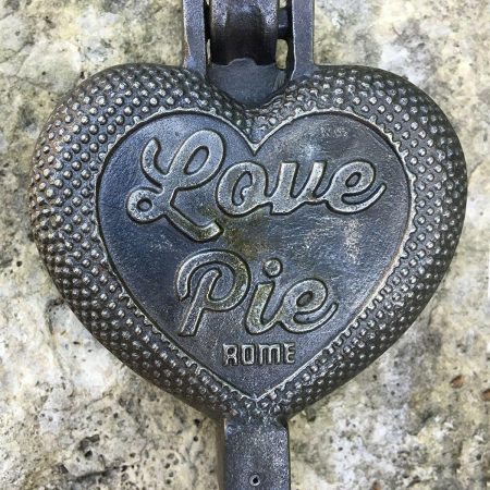 Rome Cast Iron Love Pie Iron with Wood Handle, 28-in