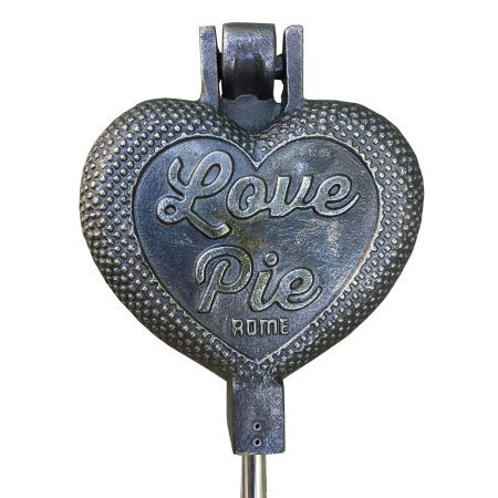 Rome Cast Iron Love Pie Iron with Wood Handle, 28-in