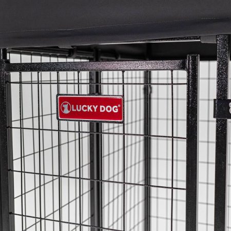 Lucky Dog® STAY Series™ Studio Kennel, Steel Grey, 4-ft x 6-ft