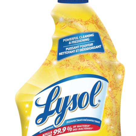 Lysol Disinfectant All-Purpose Cleaner Spray, Lemon, 650-mL