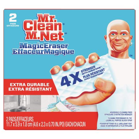 Mr. Clean Magic Eraser Extra Durable, Cleaning Pads with Durafoam, 2 count