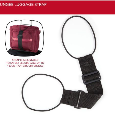 Maple Leaf Adjustable Travel Luggage/Suitcase Bungee Strap