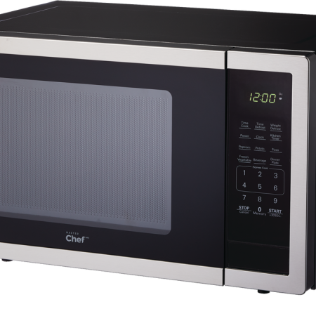 MASTER Chef Countertop Microwave, 0.9-cu.ft., Black & Stainless Steel