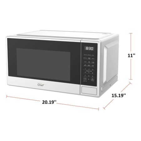 MASTER Chef Countertop Microwave, 1.1-cu.ft., Matte White