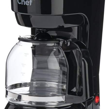 MASTER Chef Coffee Maker w/ Glass Carafe, Black, 12 Cups