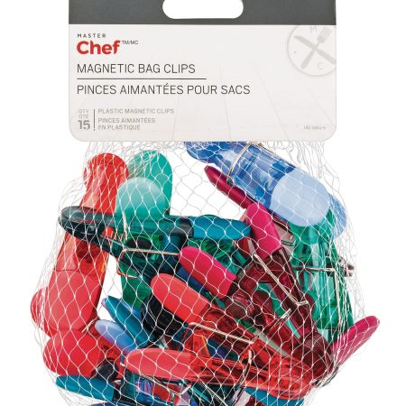 MASTER Chef Magnetic Bag Clips, 15-pk