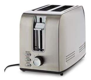 MASTER Chef Stainless Steel Toaster with 3 Settings, 2-Slice