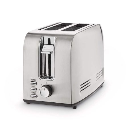 MASTER Chef Stainless Steel Toaster with 3 Settings, 2-Slice