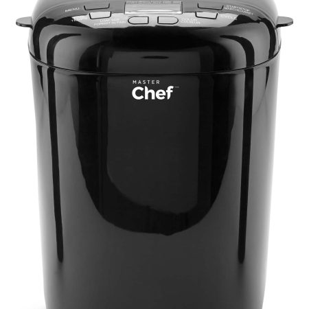 MASTER Chef Bread Maker w/ 12 Digital Functions, Black, 2lb