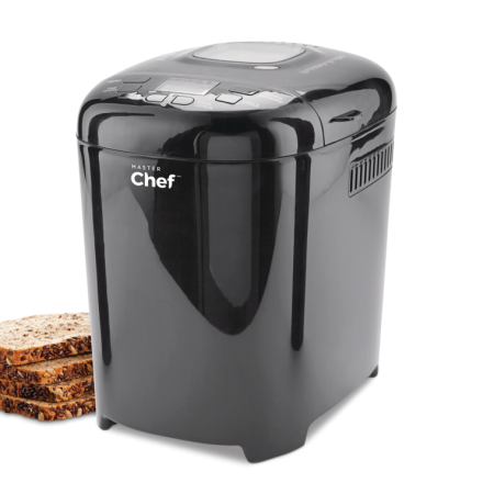 MASTER Chef Bread Maker w/ 12 Digital Functions, Black, 2lb