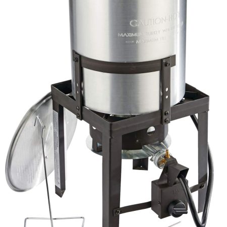 MASTER Chef Outdoor Aluminium Turkey Deep Fryer & Boiler with a Propane Gas Burner