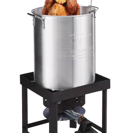 MASTER Chef Outdoor Aluminium Turkey Deep Fryer & Boiler with a Propane Gas Burner