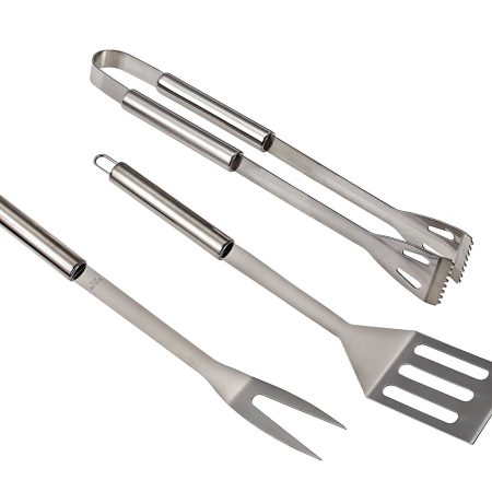 MASTER Chef Stainless Steel Outdoor BBQ Grill Accessories Tools Set, 3-pc