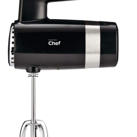 MASTER Chef 300W 5-Speed Electric Hand Mixer with Storage Base, Black