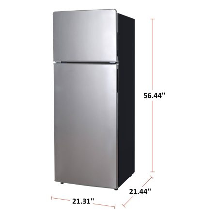 Master Chef Fridge, Stainless Steel, 7.2-cu-ft