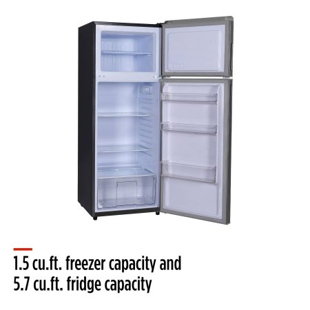 Master Chef Fridge, Stainless Steel, 7.2-cu-ft