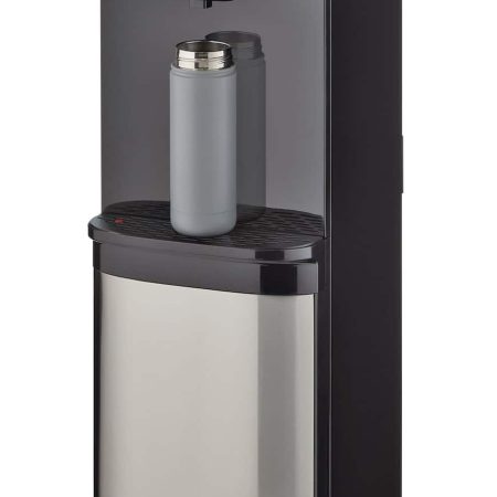 MASTER Chef Bottom Load Water Cooler/Dispenser, 3 Temperatures, Black/Stainless Steel