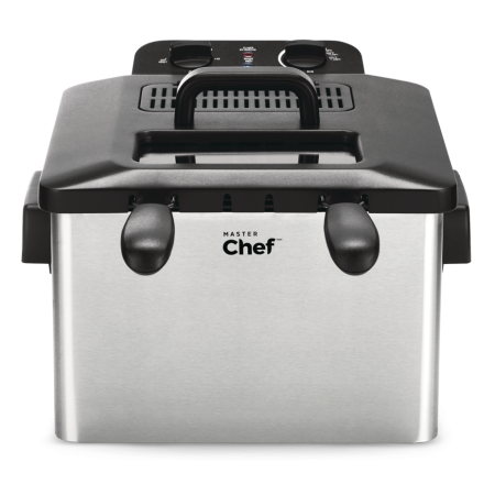 MASTER Chef Deep Fryer w/ 2 Basket Capacity, Stainless Steel, 4.5-L