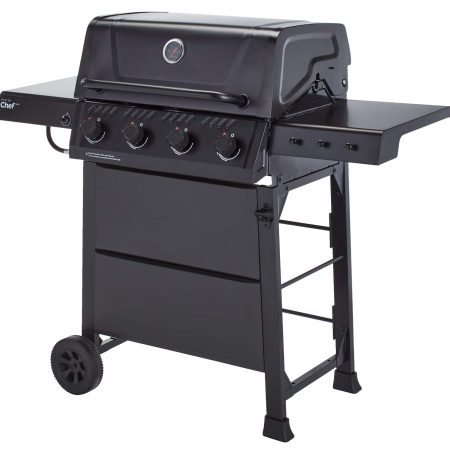 MASTER Chef Discover 4-Burner Propane Gas BBQ with Push-Button Ignition