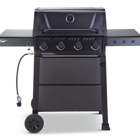 MASTER Chef Discover 4-Burner Propane Gas BBQ with Push-Button Ignition