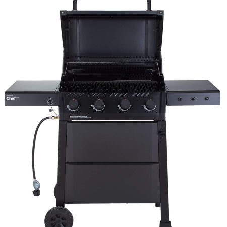 MASTER Chef Discover 4-Burner Propane Gas BBQ with Push-Button Ignition