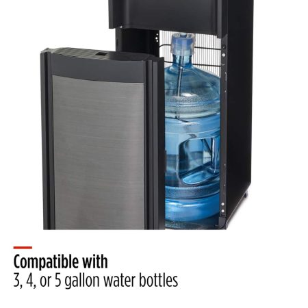 MASTER Chef Bottom Load Water Cooler/Dispenser, 3 Temperatures, Matte Black