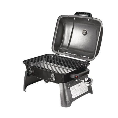 MASTER Chef Portable Tabletop Single-Burner Propane Gas BBQ Grill with Folding Legs