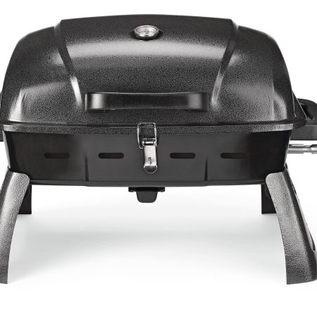 MASTER Chef Portable Tabletop Single-Burner Propane Gas BBQ Grill with Folding Legs