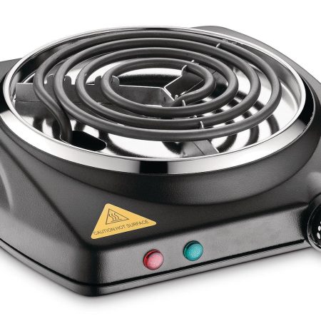 MASTER Chef Single Burner Hot Plate, Black, 1000W