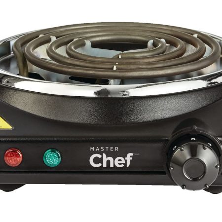 MASTER Chef Single Burner Hot Plate, Black, 1000W