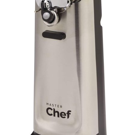 MASTER Chef Tall Electric Stainless Steel Can Opener, Black