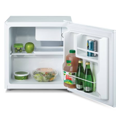 MASTER Chef Energy Star Compact Mini Bar Refrigerator Easy-To-Use Temperature Control for Dorms/Bedroom, 1.6-cu.ft., White