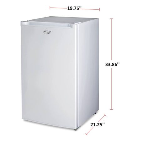 MASTER Chef Energy Star Upright Freezer with Manual Defrost, 3-cu.ft., White