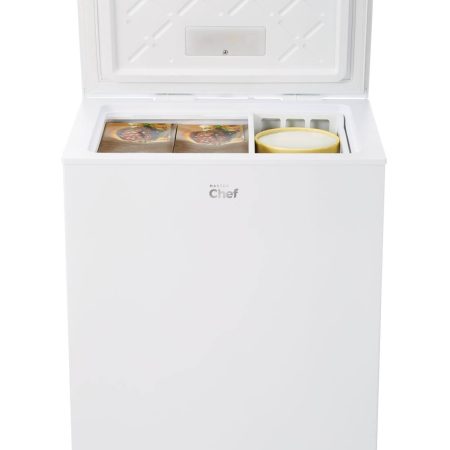 MASTER Chef Energy Star Chest Freezer with Front-Mount Thermostat for Dorms/Bedroom, 3.5-cu.ft., White